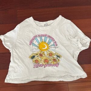 Sunflower Graphic Crop Top